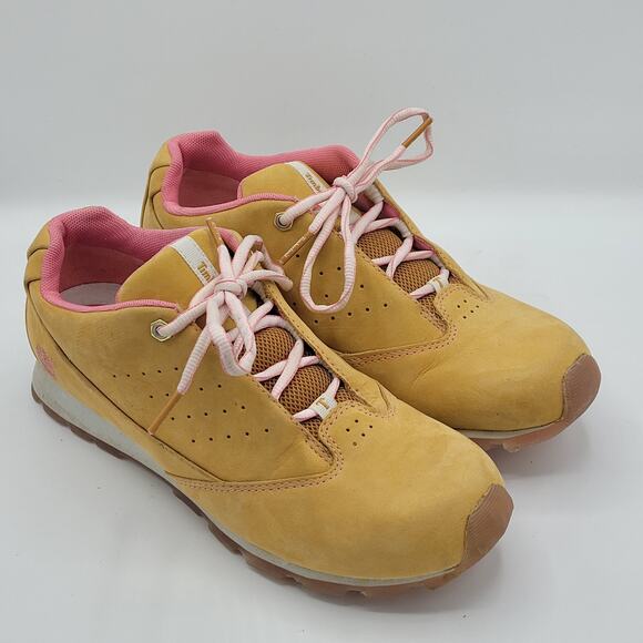Timberland Metro Slim Women's Size 8.5 tan suede pink - Picture 2 of 9